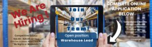 MJM Warehouse Position Open 2025