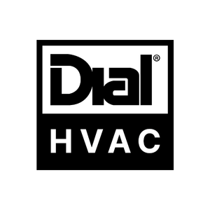 DIAL HVAC LOGO 050826 300X300 Dial HVAC logo in black and white: 'Dial' wordmark above 'HVAC' inside a square frame.