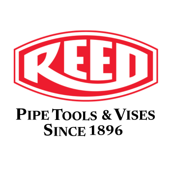 reed_logo_May_26 300x300 Reed logo: red oval emblem with the word REED, followed by the tagline 'Pipe Tools & Vises Since 1896'